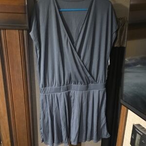 NWT Halara Stylish Gray Wrap Romper